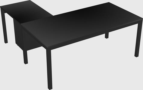 L-shaped desk
