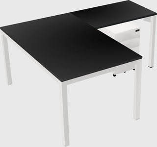L-shaped desk