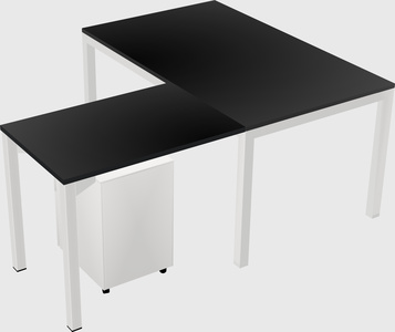 L-shaped desk