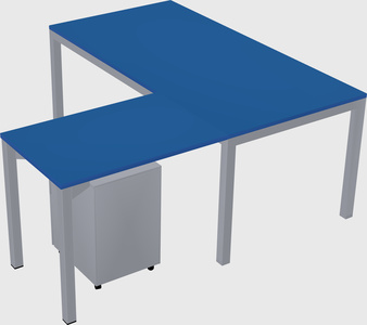 L-shaped desk