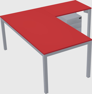 L-shaped desk