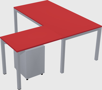 L-shaped desk