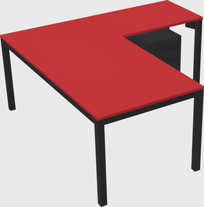 L-shaped desk