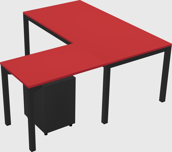 L-shaped desk