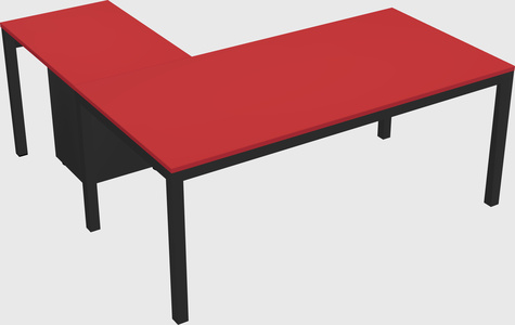 L-shaped desk