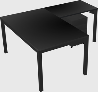 L-shaped desk