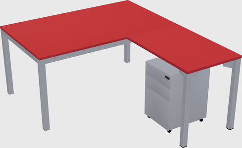 L-shaped desk