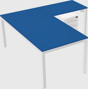 L-shaped desk