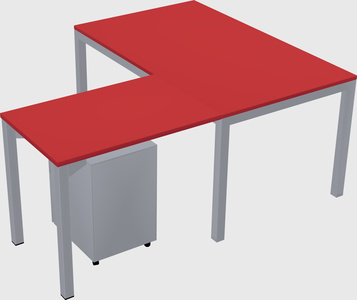 L-shaped desk