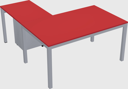 L-shaped desk