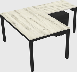 L-shaped desk