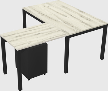 L-shaped desk