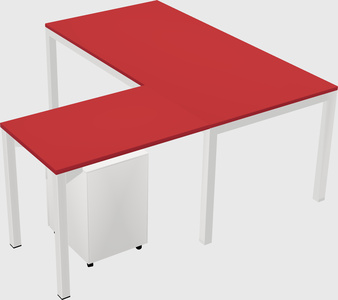 L-shaped desk