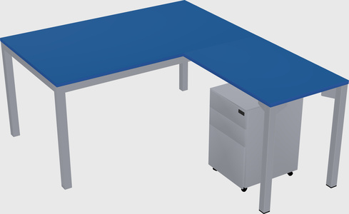 L-shaped desk