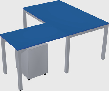 L-shaped desk
