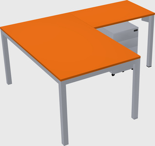 L-shaped desk