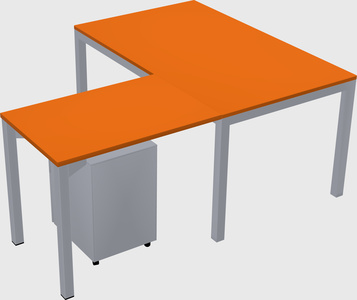 L-shaped desk