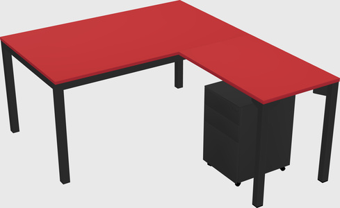 L-shaped desk
