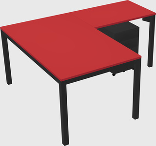 L-shaped desk