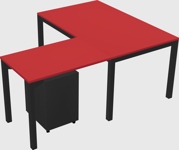 L-shaped desk