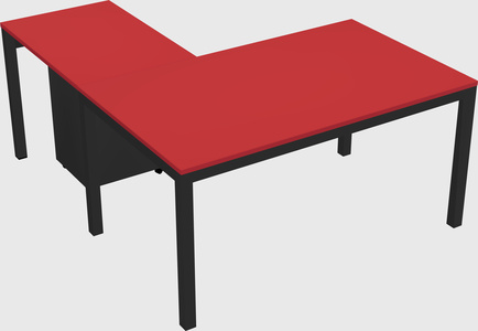 L-shaped desk