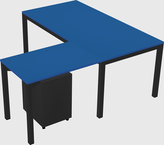 L-shaped desk