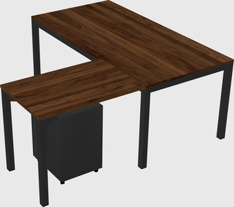 L-shaped desk