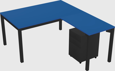 L-shaped desk
