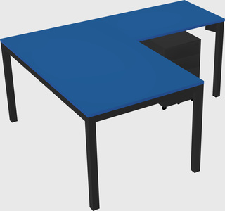 L-shaped desk
