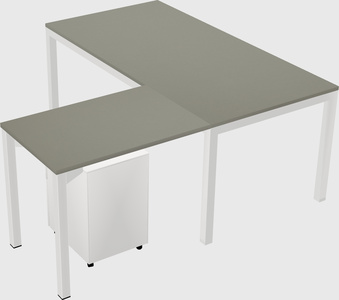 L-shaped desk