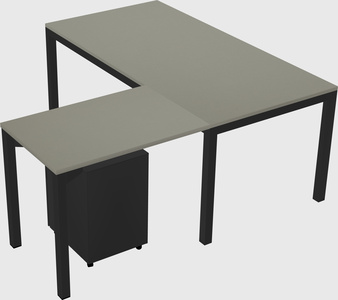L-shaped desk