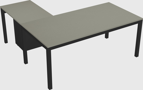 L-shaped desk