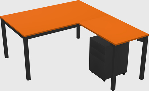 L-shaped desk