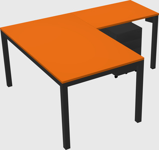 L-shaped desk