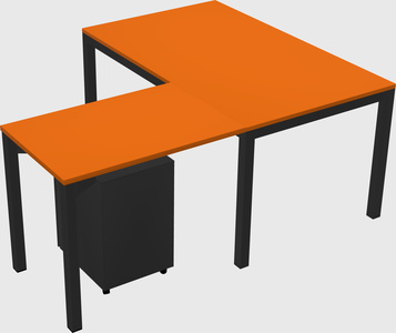 L-shaped desk