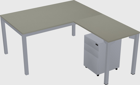 L-shaped desk