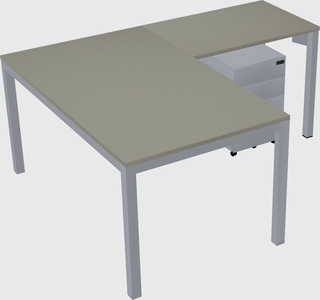 L-shaped desk
