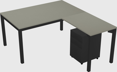L-shaped desk