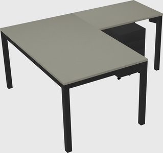 L-shaped desk