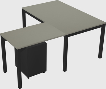 L-shaped desk
