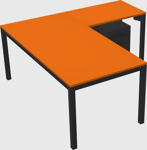 L-shaped desk