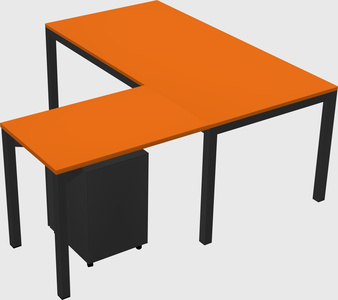 L-shaped desk