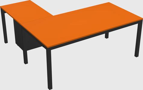 L-shaped desk