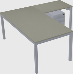 L-shaped desk