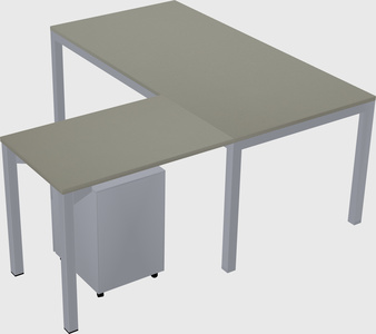 L-shaped desk