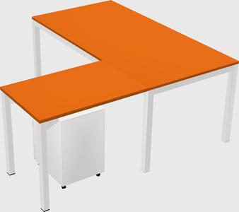 L-shaped desk