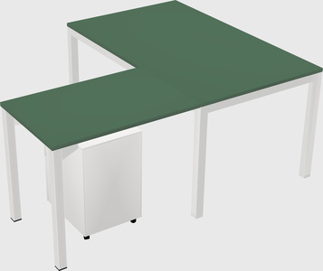 L-shaped desk