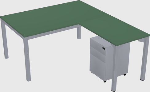 L-shaped desk