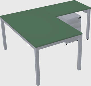 L-shaped desk