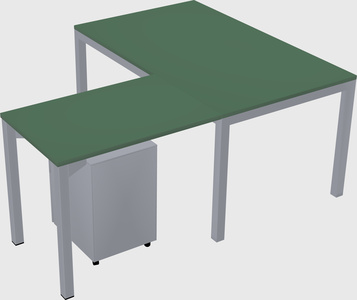 L-shaped desk